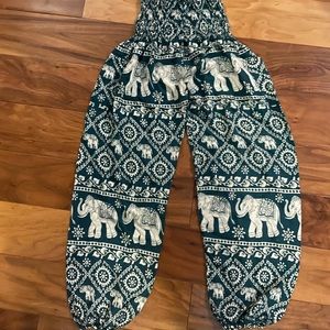 High waisted hippie elephant pants